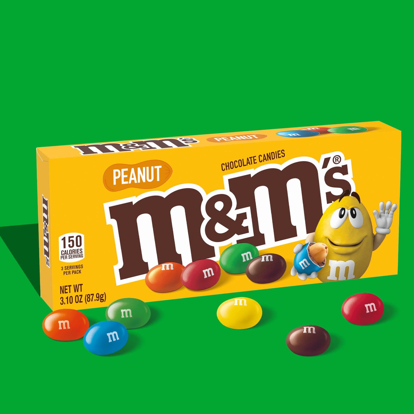 M&M's Peanut Milk Chocolate Candy Theater Box - 3.1 oz Box - LOOP MX