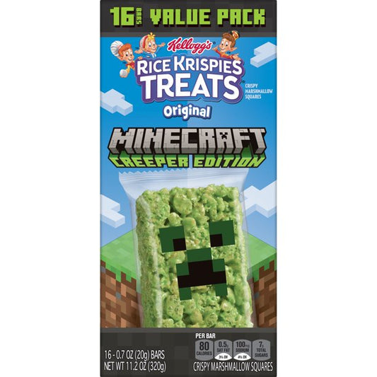 Minecraft Rice Krispies Treats Creeper Edition 11.2 oz - LOOP MX