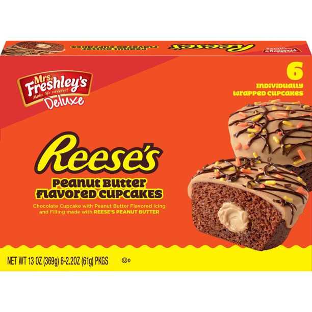 Mrs. Freshley's Deluxe Reese's Peanut Butter Cakes 13 oz - LOOP MX