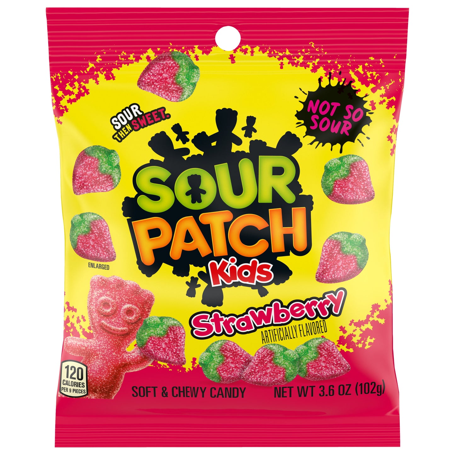 SOUR PATCH KIDS Strawberry Soft and Chewy Candy, 3.6 oz - LOOP MX