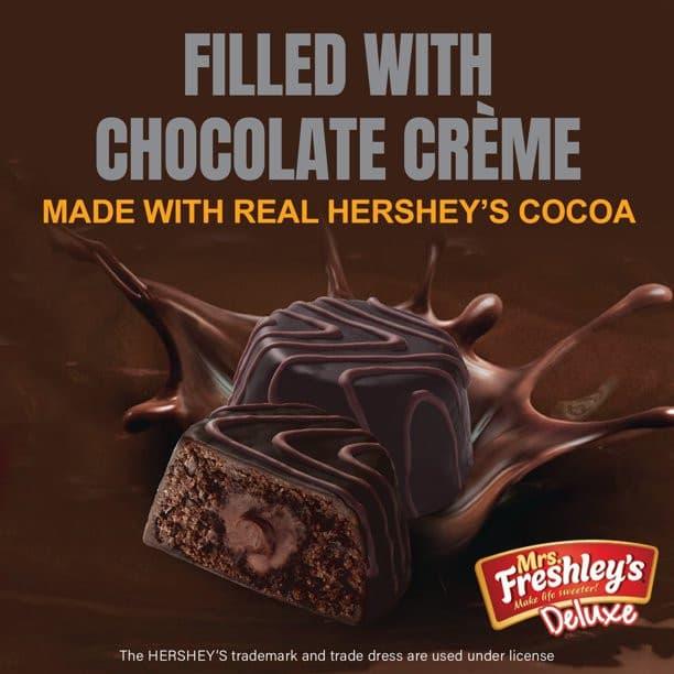 Mrs. Freshley's Deluxe Hershey's Triple Chocolate Cakes 10.5 oz.