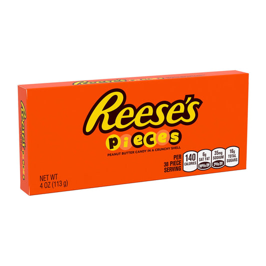 REESE'S PIECES Peanut Butter in a Crunchy Shell, Theater Candy Box, 4 oz - LOOP MX