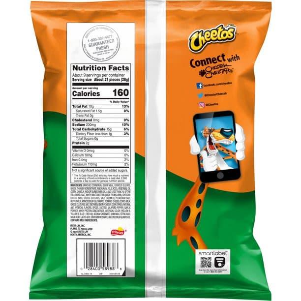 Cheetos Cheddar Jalapeño Crunchy 8.5 oz - LOOP MX