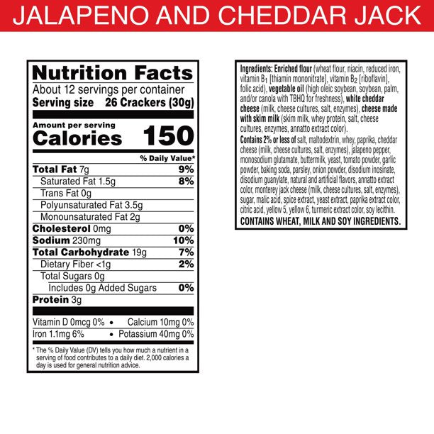 Cheez-It DUOZ Jalapeno Cheddar Jack Crackers, 12.4 oz - LOOP MX