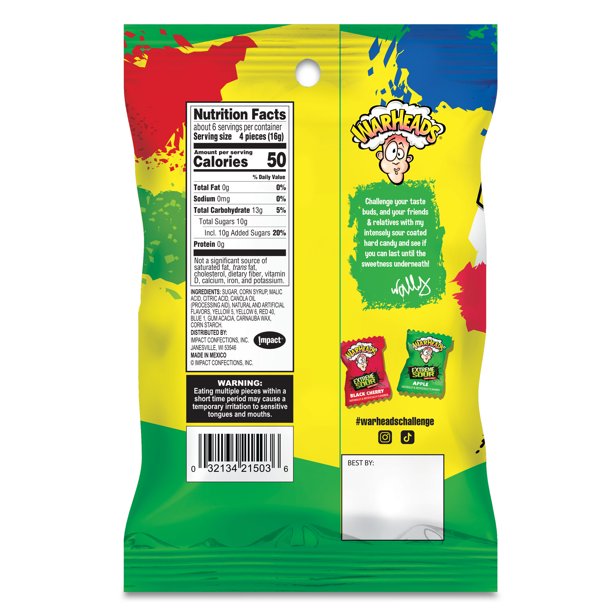 Warheads Extreme Sour 3.25 oz - LOOP MX