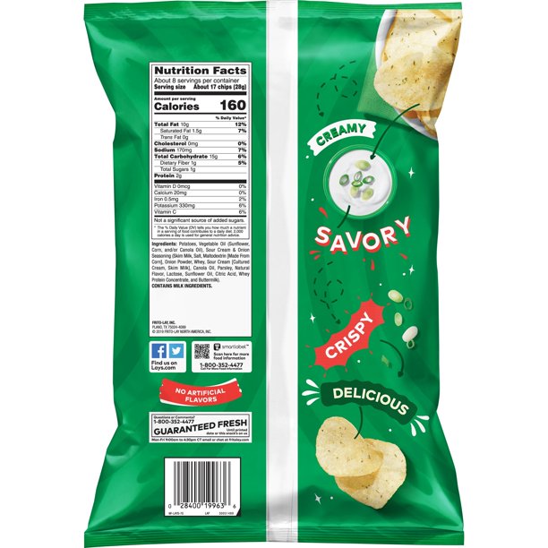 Lays Sour Cream & Onion 7.75 oz - LOOP MX