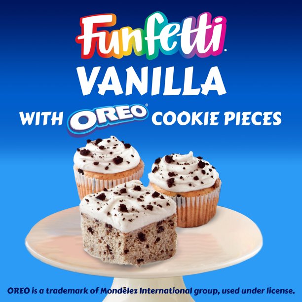 Pillsbury Funfetti Oreo Vanilla Cake Mix 15.25 oz - LOOP MX