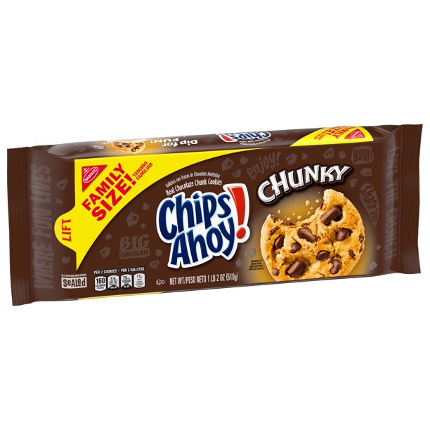 Chips Ahoy Chunky Family Size Chocolate Chip 1LB 2 Oz. - LOOP MX