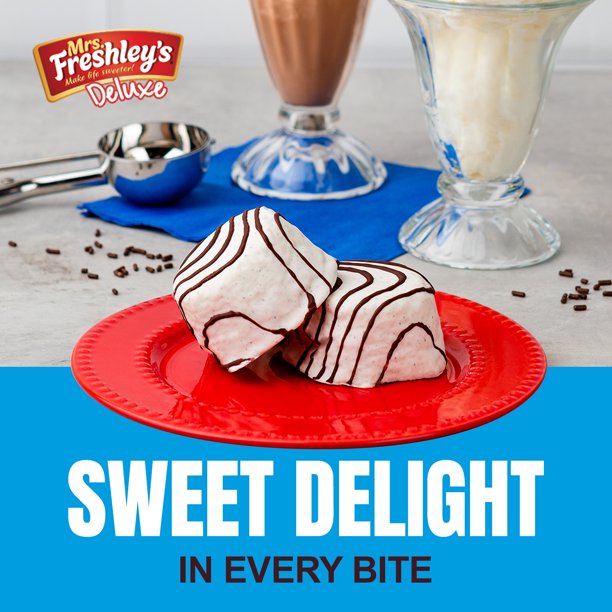 Mrs. Freshley's Deluxe Hershey's Cookies ‘n’ Cream Cakes 10.5 oz - LOOP MX