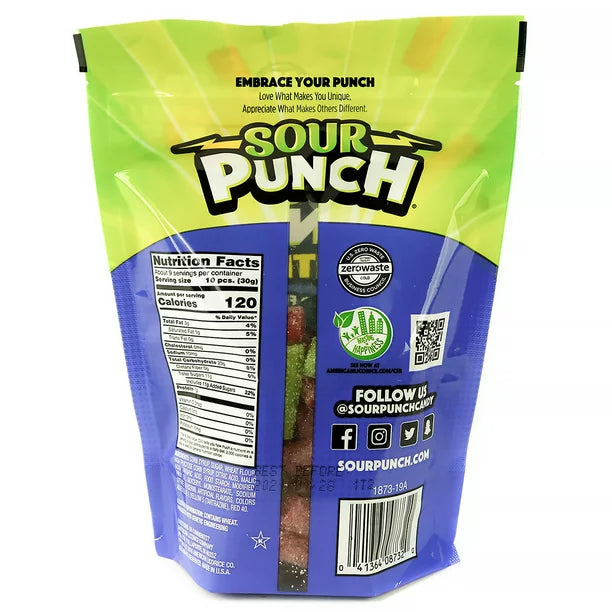 Sour Punch Bites Assorted Flavors Chewy Candy 9 oz - LOOP MX