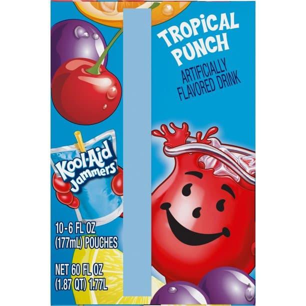 Kool Aid Jammers Tropical Punch 1.77 L (10pcs).