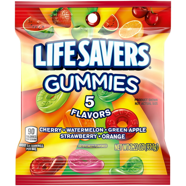 Life Savers Five Flavor Fruity Gummy Candy Pack - 3.22 Oz - LOOP MX