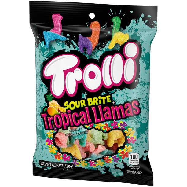 Trolli Sour Brite Tropical Llamas 4.25 oz - LOOP MX