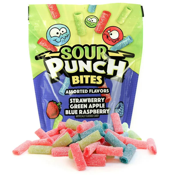 Sour Punch Bites Assorted Flavors Chewy Candy 9 oz - LOOP MX