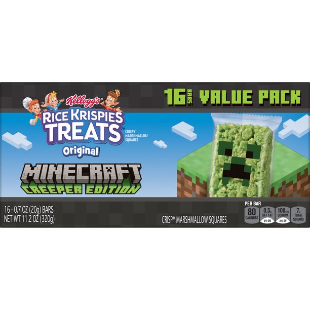 Minecraft Rice Krispies Treats Creeper Edition 11.2 oz - LOOP MX