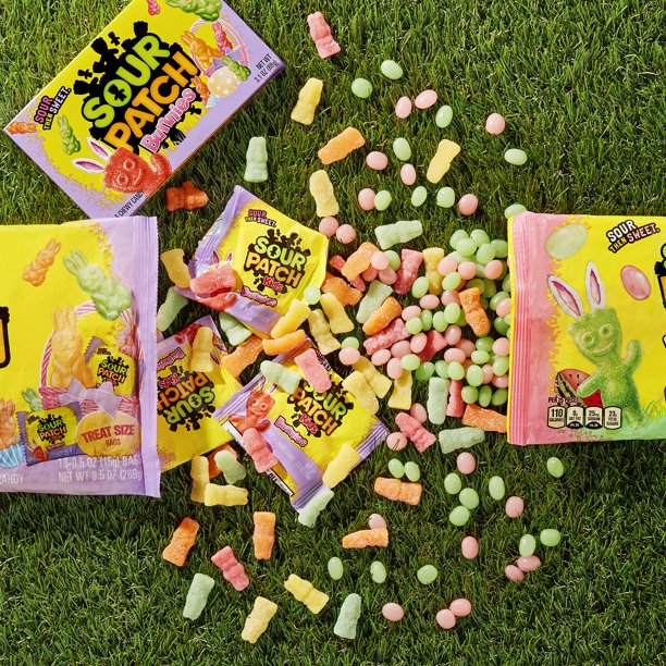 SOUR PATCH KIDS Bunnies Soft and Chewy Easter Candy, 10 oz - LOOP MX