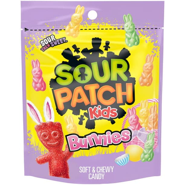 SOUR PATCH KIDS Bunnies Soft and Chewy Easter Candy, 10 oz - LOOP MX