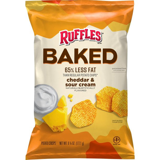 Ruffles Baked Cheddar & Sour Cream 6.25 oz - LOOP MX