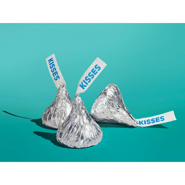 HERSHEY'S KISSES Milk Chocolate Silver foil, Easter Candy Share Pack, 10.8 oz - LOOP MX