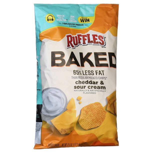 Ruffles Baked Cheddar & Sour Cream 6.25 oz - LOOP MX