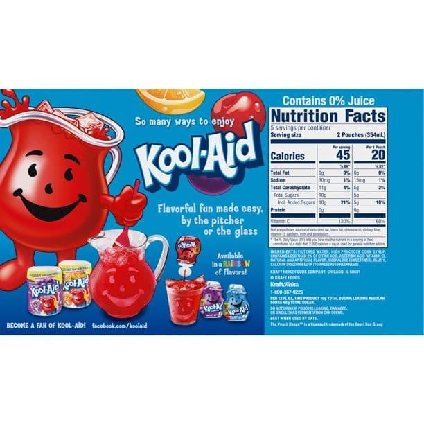 Kool Aid Jammers Tropical Punch 1.77 L (10pcs).