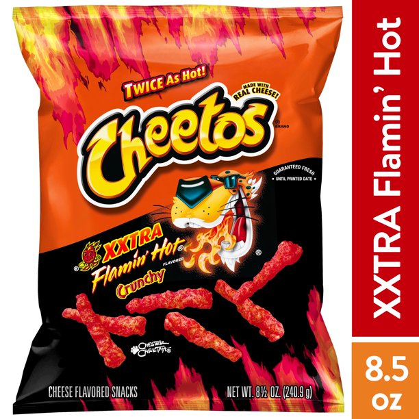 Cheetos Crunchy XXTRA Flamin’ Hot Cheese 8.5 oz - LOOP MX