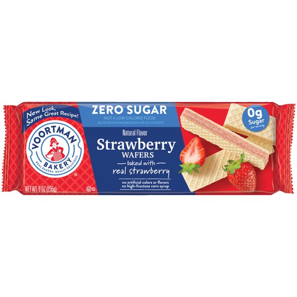 VOORTMAN Bakery Zero Sugar Strawberry Wafers 9 oz - LOOP MX