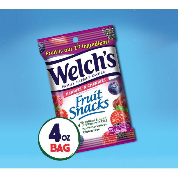 Welch's Berries 'N Cherries Fruit Snacks 5 oz - LOOP MX