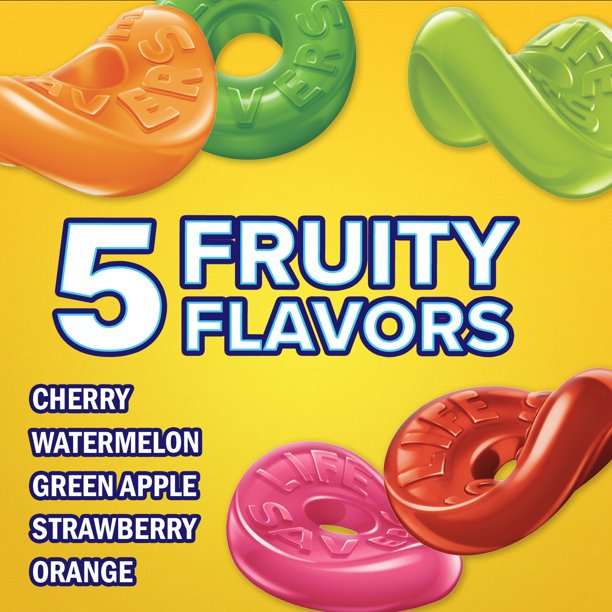 Life Savers Five Flavor Fruity Gummy Candy Pack - 3.22 Oz - LOOP MX