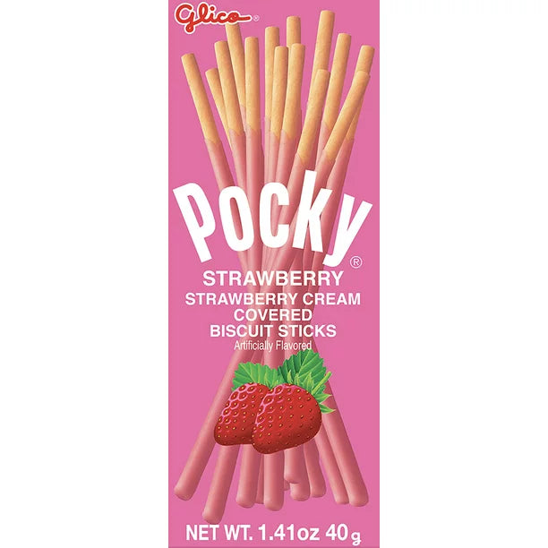 Pocky Strawberry Cream Covered 1.41 oz - LOOP MX