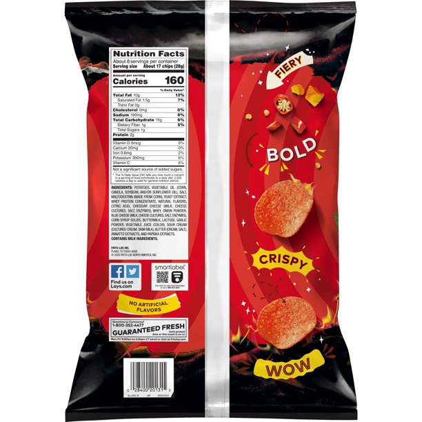 Lay's Potato Chips, Flamin' Hot Flavor, 7.75 oz - LOOP MX