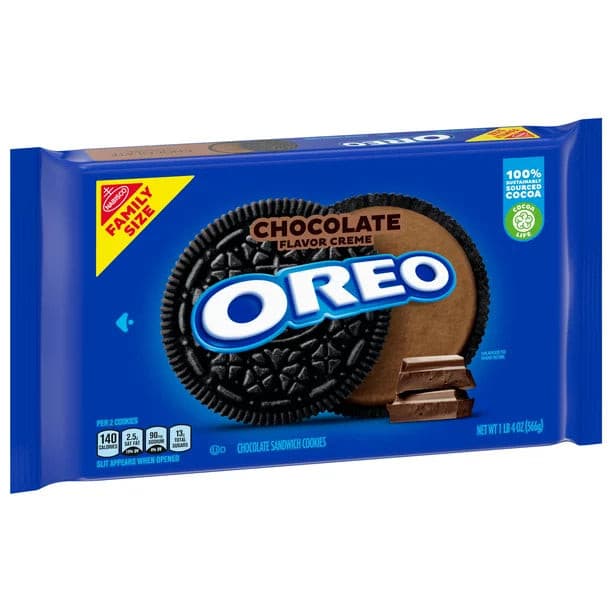 Oreo Flavor Creme Chocolate Family Size 20 oz.