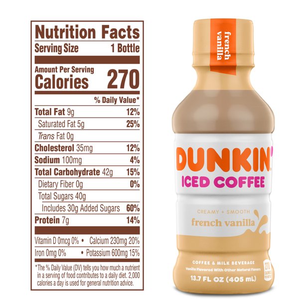 Dunkin Iced Coffee French Vanilla 13.7oz - LOOP MX