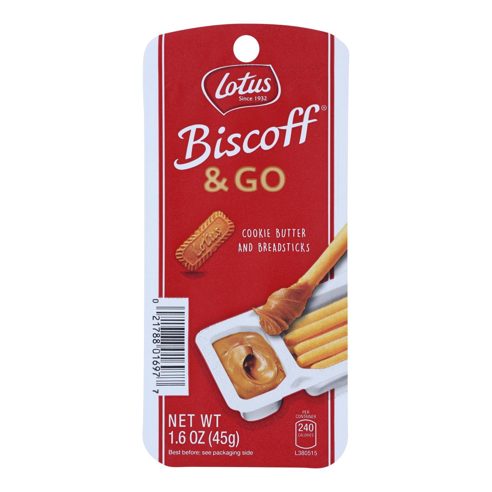 Biscoff - Snack Pck Cookie Butter Brdstk - Case of 8 - 1.6 OZ - LOOP MX