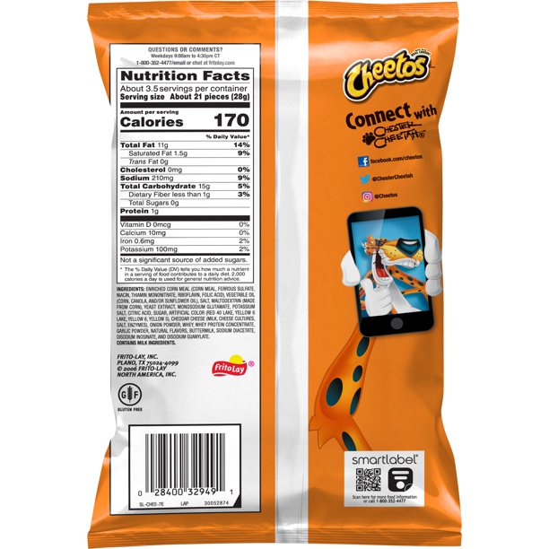 Cheetos Crunchy Flamin’ Hot Cheese 3.25 oz - LOOP MX