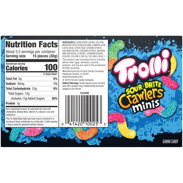 Trolli Sour Brite Crawlers Minis 3.5 oz - LOOP MX