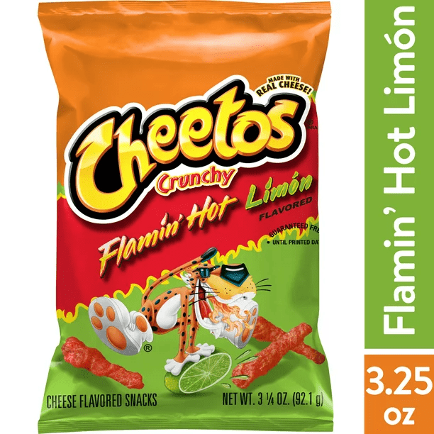 Cheetos Crunchy Flamin’ Hot Limón Cheese 3.25 oz - LOOP MX