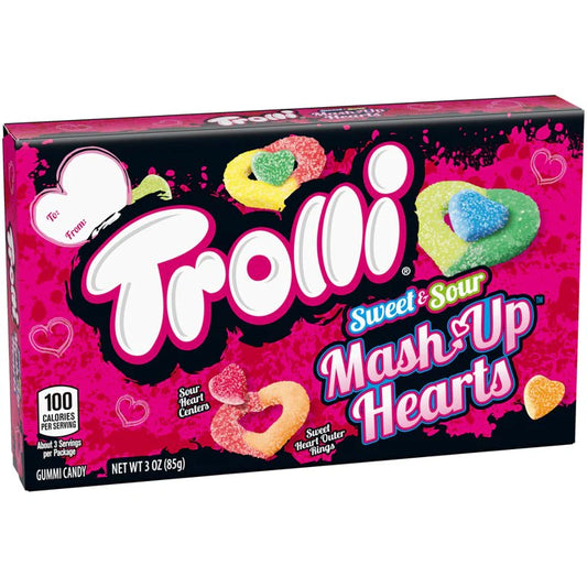 Trolli Sweet & Sour Mash Up Hearts 3 oz - LOOP MX