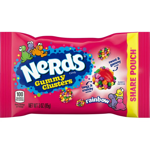 Nerds Gummy Clusters Rainbow Share Size 3 oz - LOOP MX